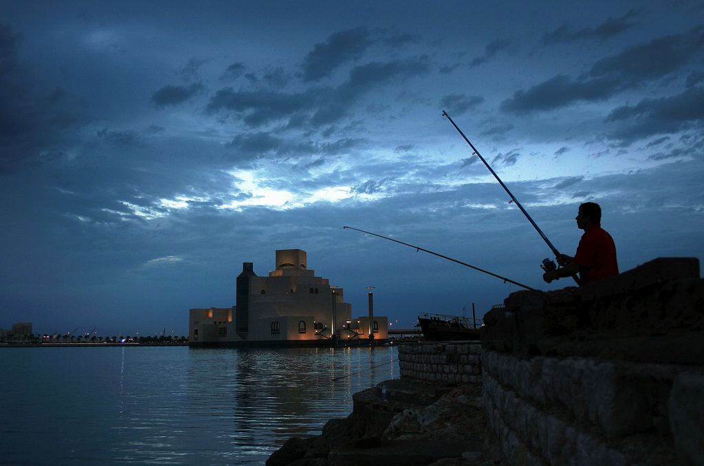 The Museum of Islamic Art from the Doha Corniche