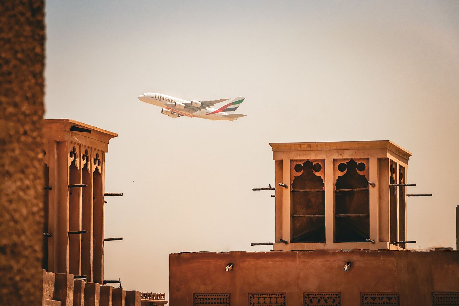 Wind towers in Dubai's Al Fahidi historical neighbourhood