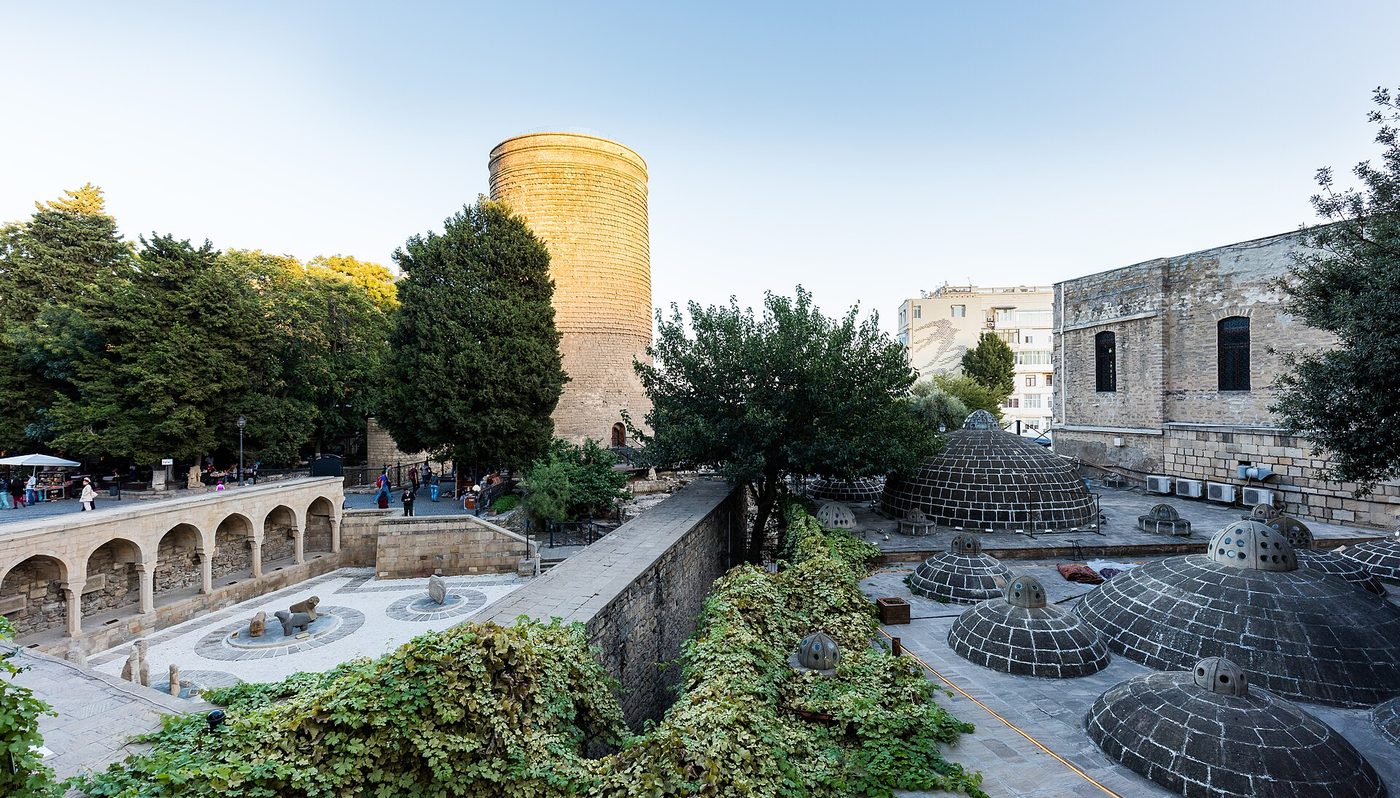Baku old city with the Maiden Tower