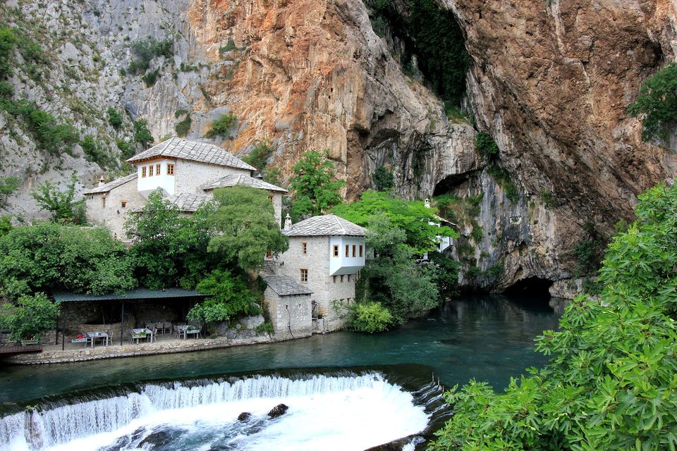Blagaj Tekke at the source of the Buna